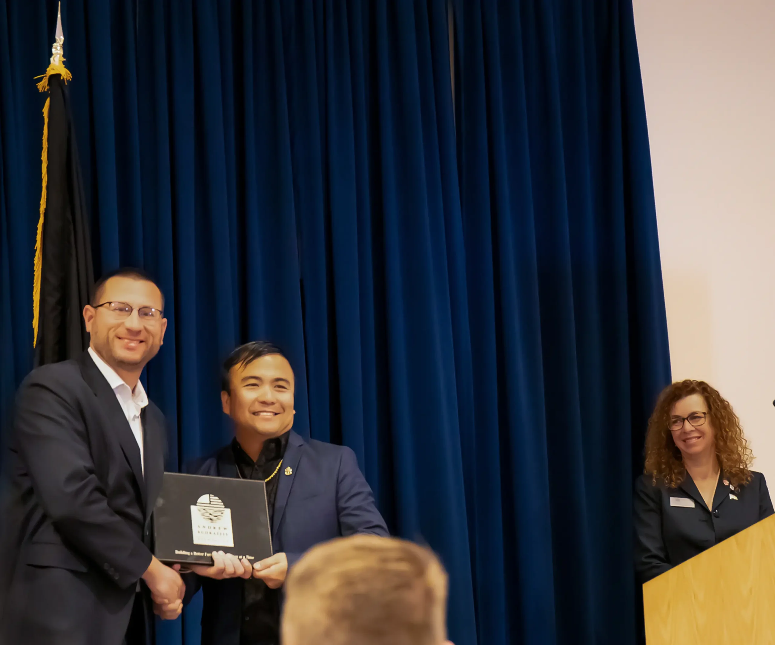 Andrew Budraitis Foundation DeSales University Veterans Day 2025, Brian Budraitis and Reynald Salazar